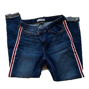 Zara Stripe Skinny Jeans